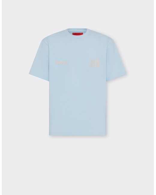Camiseta Sobre X Charles Leclerc Ferrari de hombre de color Blue