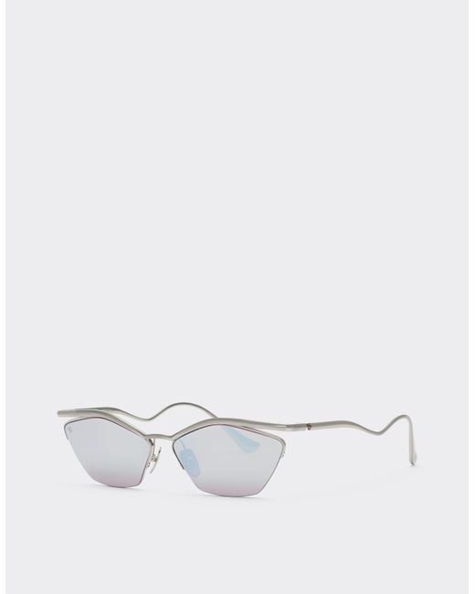 Ferrari White Sunglasses