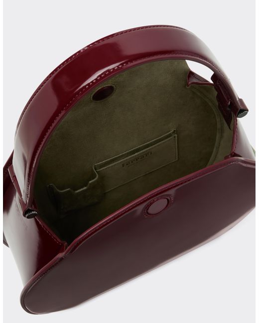 Ferrari Red Dino Hobo Bag