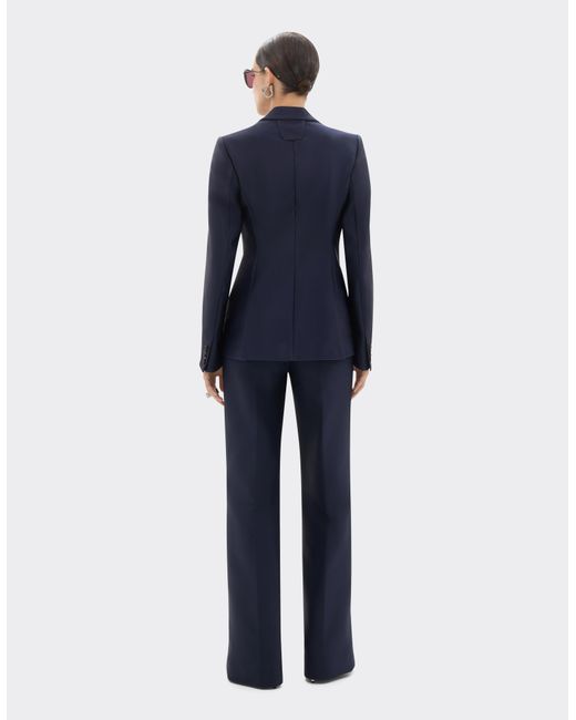 Ferrari Blue Technical Gabardine Blazer