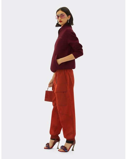 Ferrari Bomber Jacket In Scuba Fabric in Red Lyst