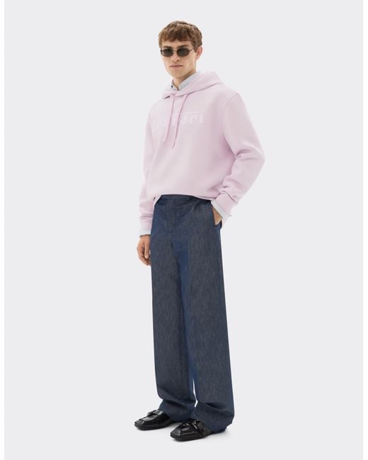 Felpa Con Cappuccio di Ferrari in Pink da Uomo