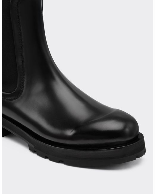 Ferrari Black Chelsea Ankle Boot for men
