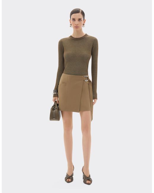 Ferrari Natural Technical Cotton Skirt