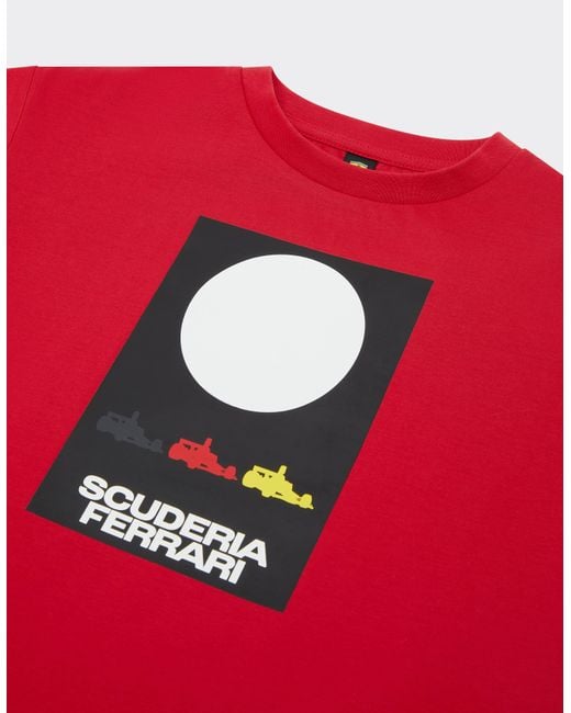 Ferrari Red T-Shirt With Scuderia Graphic Kids for men