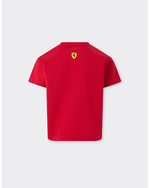 Ferrari Red T-Shirt With Scuderia Graphic Kids for men