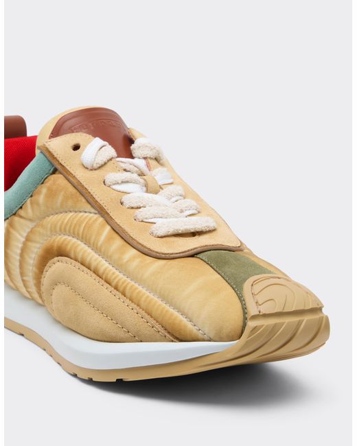 Ferrari Green Suede Nappa And Nylon Sneakers for men