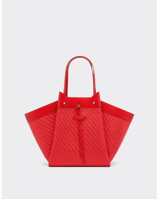 Tote Bag Grande di Ferrari in Red