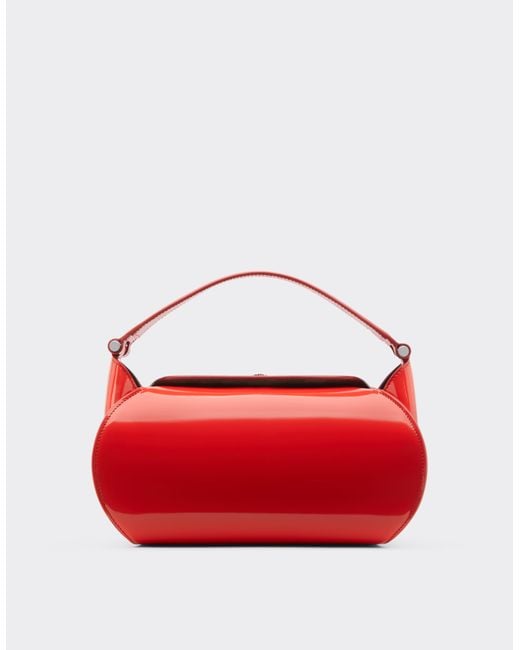 Ferrari Red La Dino Top Handle Bag