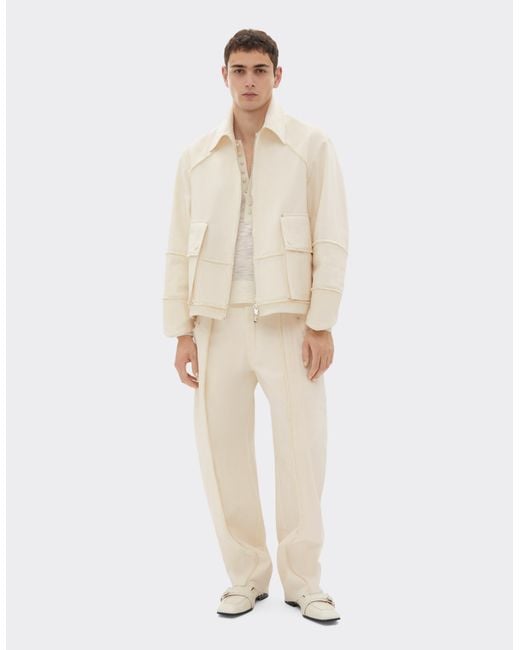 Ferrari Natural Malfilè Cotton Jacket for men