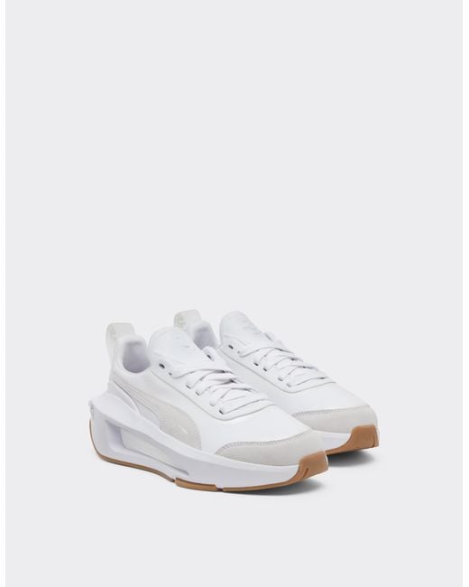 Ferrari White Ultimate Nitro Puma Sneaker For