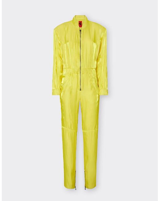 Ferrari Yellow Suit Aus Changierendem Nylon-mischgewebe