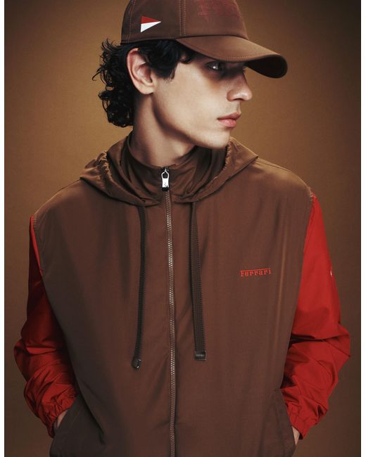 Ferrari Red Windbreaker For The 2026 Monaco Grand Prix for men