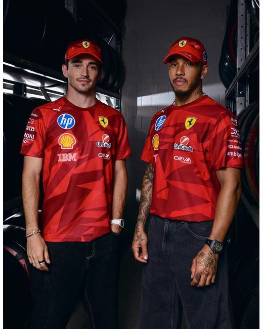 Ferrari Red Puma Baseball Cap For Scuderia Hp Las Vegas Special Edition