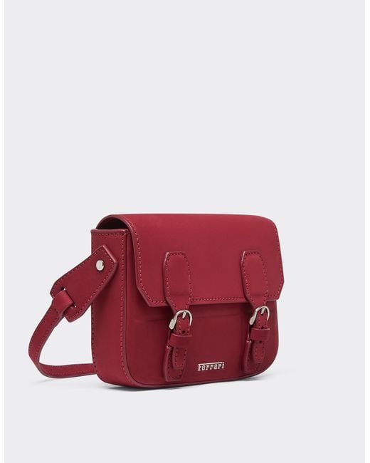 Messenger Bag Mini di Ferrari in Red da Uomo