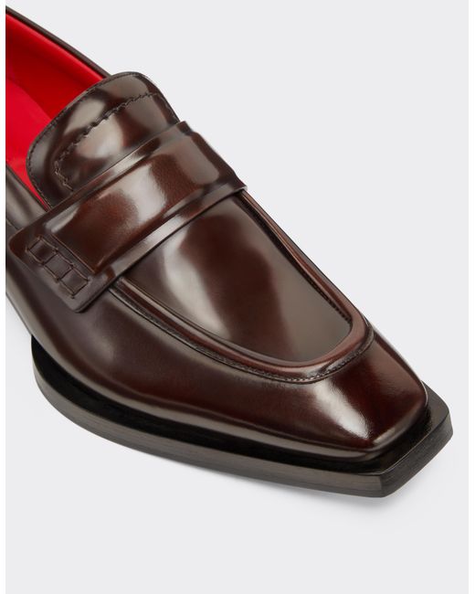 Ferrari White Handcrafted Loafers for men