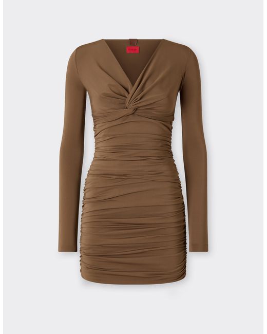 Ferrari Brown Mini Dress