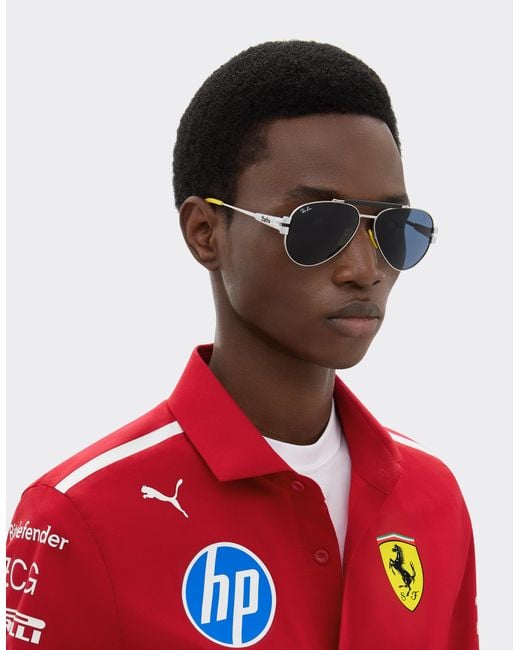 Ferrari Blue Ray-Ban For Scuderia Rb3762M