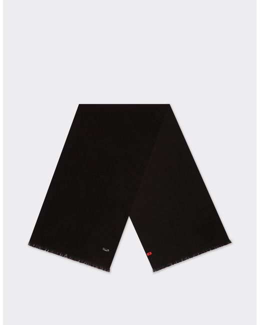 Ferrari Black Wool Scarf
