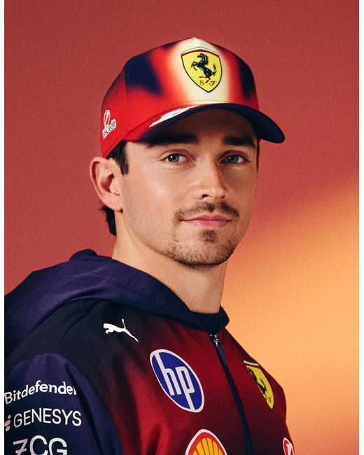 Ferrari Red Leclerc Replica Puma Baseball Cap For Scuderia Hp China 2026