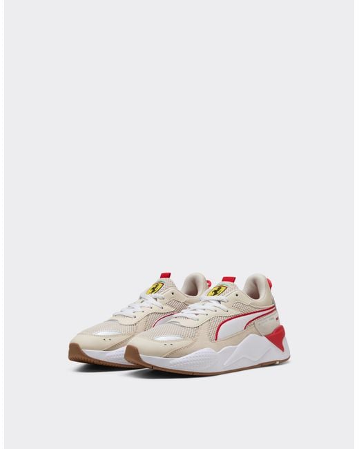 Ferrari White Puma Sneaker For Scuderia Rs-X