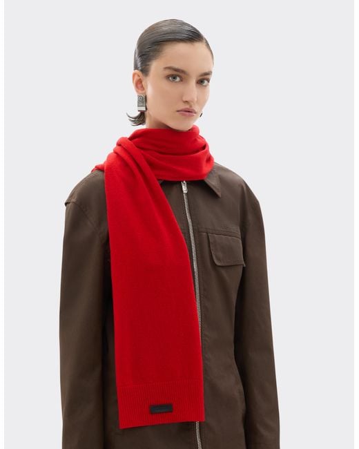 Ferrari Red Cashmere Scarf