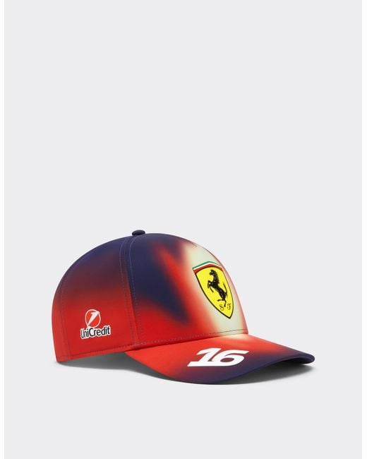 Ferrari Red Leclerc Replica Puma Baseball Cap For Scuderia Hp China 2026
