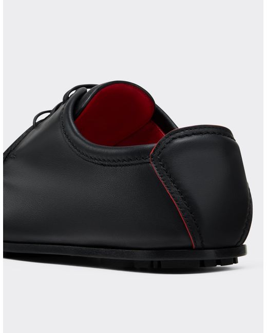 Ferrari White Leather Derby Shoe for men