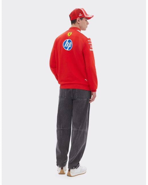 Ferrari Red Replica 2026 Puma For Scuderia Hp Half Zip Sweatshirt