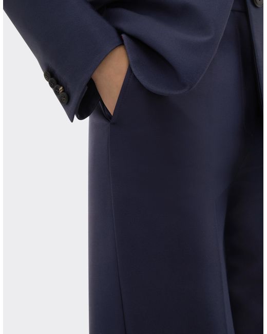 Ferrari Blue Technical Gabardine Trousers
