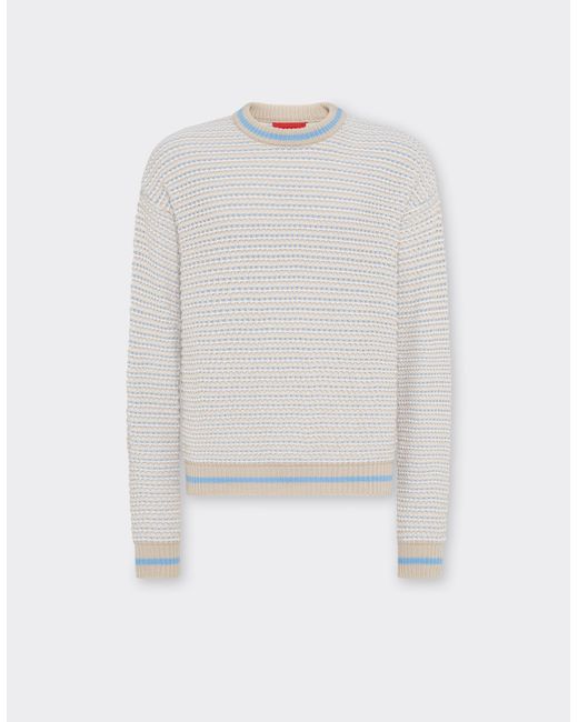 Ferrari White X Charles Leclerc 3D Jumper for men