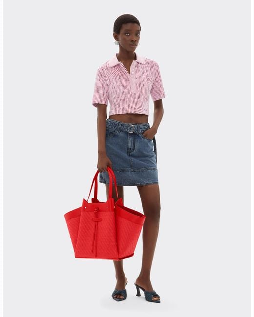 Tote Bag Grande di Ferrari in Red