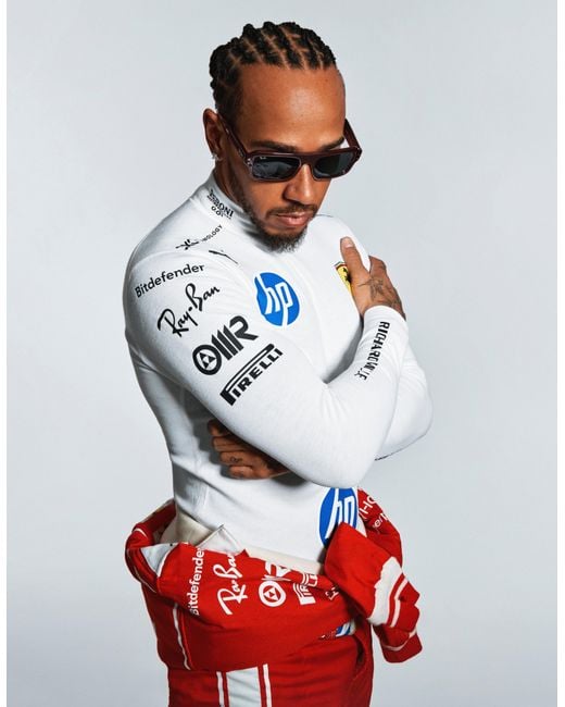 Ferrari Gray Ray-Ban For Scuderia Hamilton Gp Silverstone Special Edition