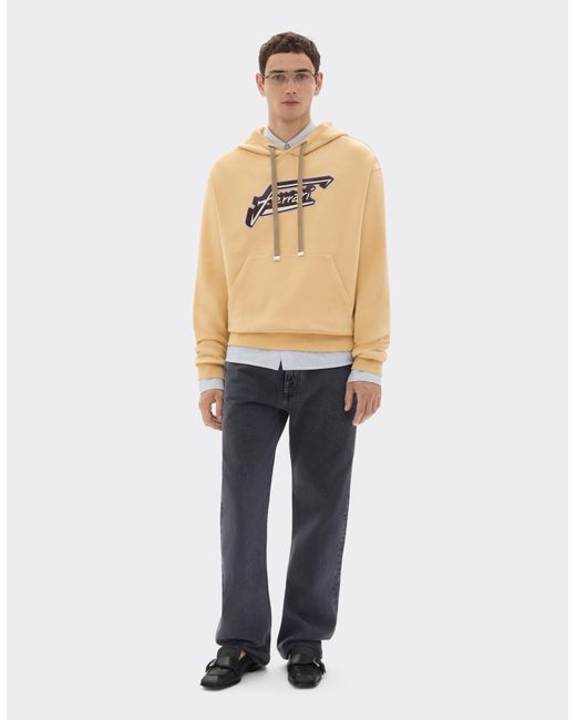 Ferrari Natural Hoodie With Patch for men