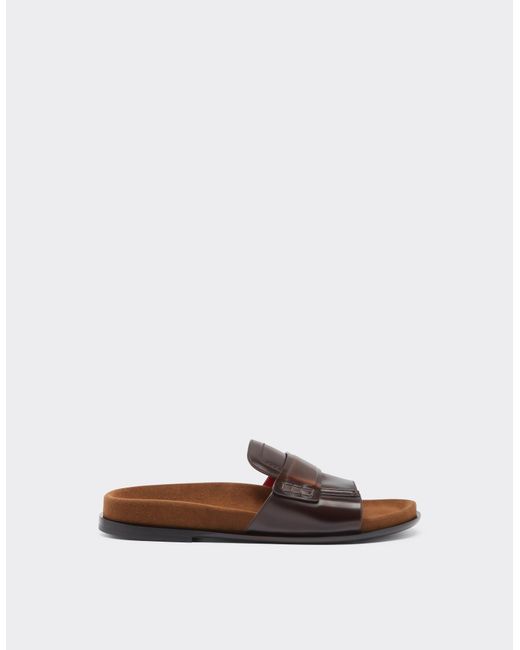 Ferrari White Slide Loafers for men