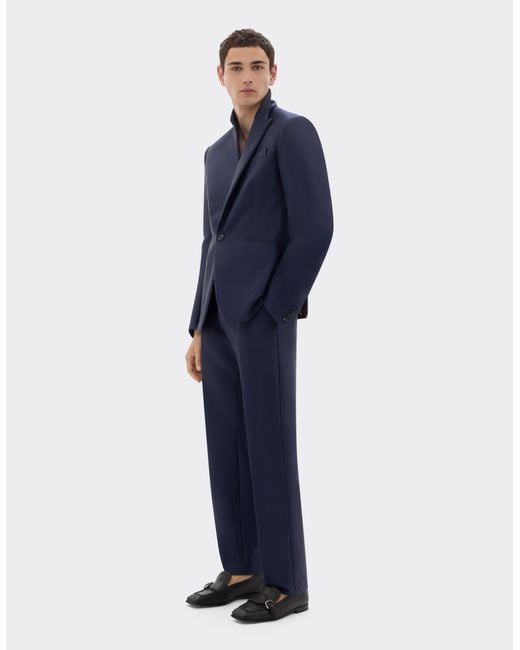 Ferrari Blue Technical Gabardine Trousers for men