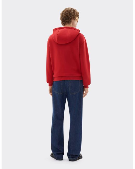 Ferrari Red Cotton Sweatshirt For The 2026 Monaco Grand Prix for men