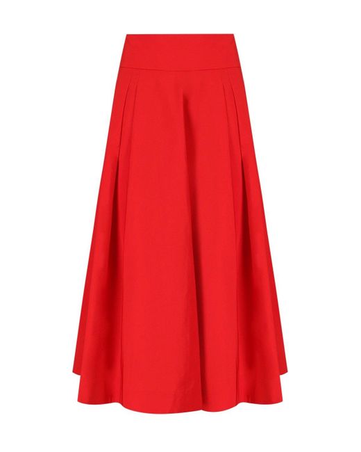 Essentiel Antwerp Red Hosanna Midi Skirt