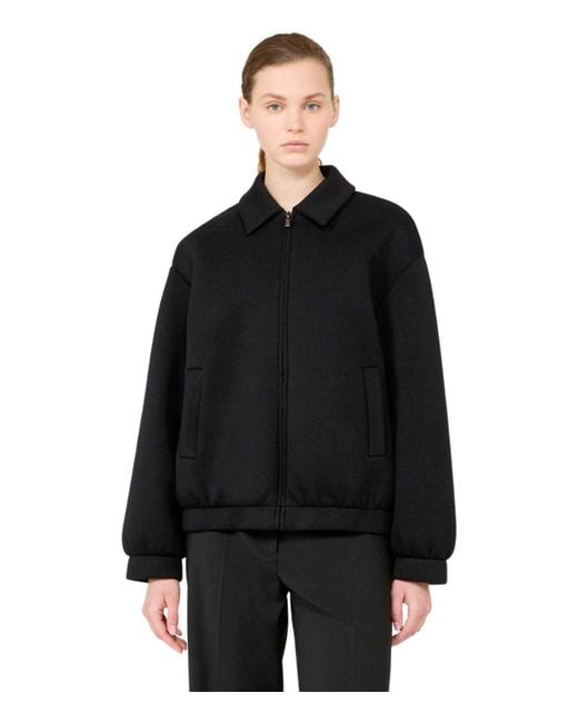 Weekend by Maxmara Black Zebra Sweatshirt