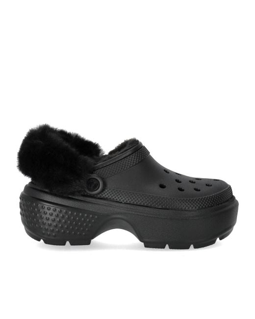 CROCSTM Stomp Lined E Clog in het Black