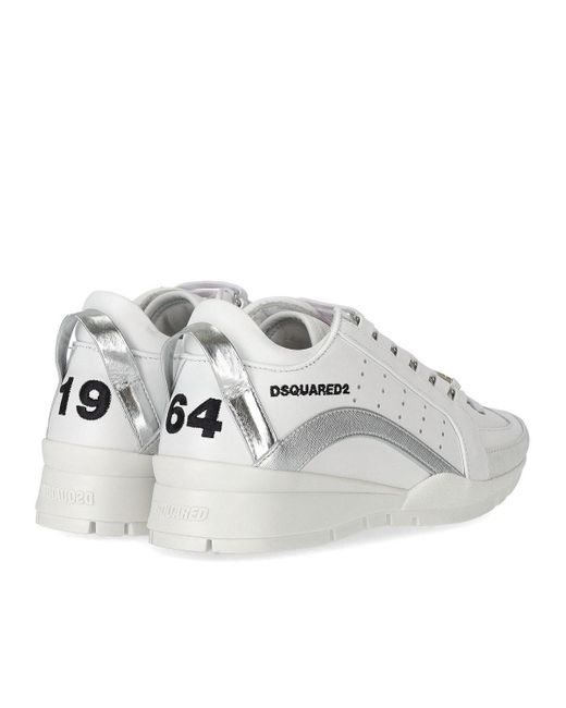 DSquared² Legendary En Zilver Sneaker in het White