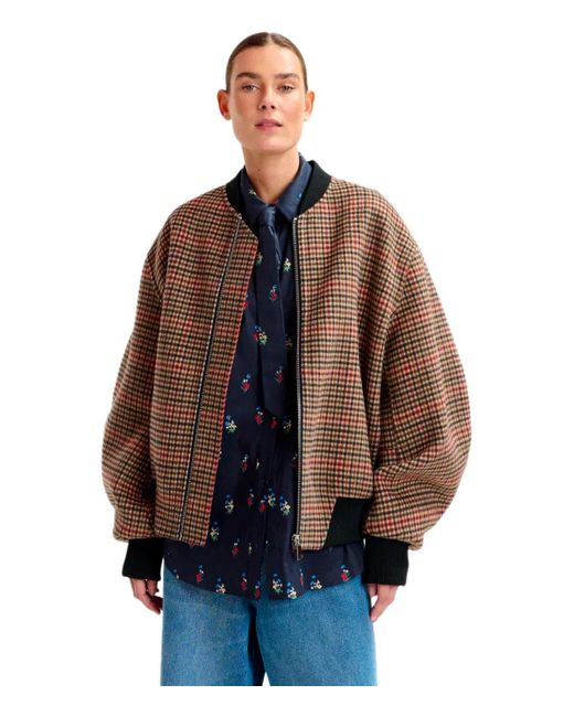 Bomber Iti Marrone di Essentiel Antwerp in Brown