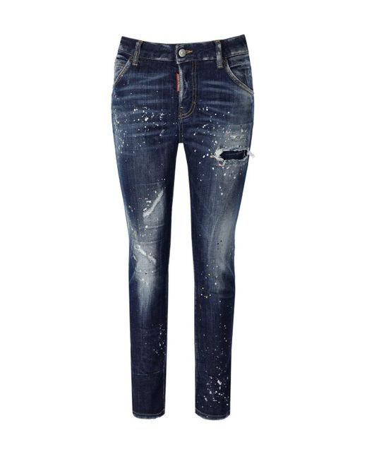 DSquared² Blue Cool Girl Cropped Jeans