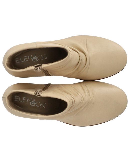 Elena Iachi Natural Charme Ecrú Heeled Ankle Boot