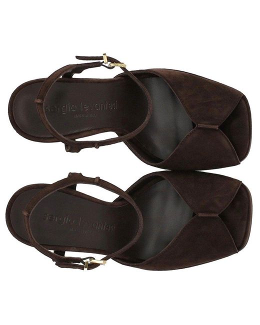 Sergio Levantesi Brown Vera Heeled Sandal