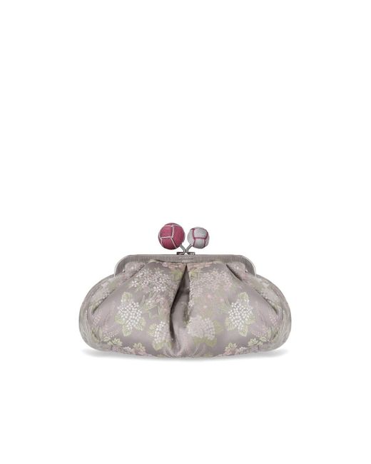 Weekend by Maxmara Gray Pasticcino Treasure Of Japan Small Clutch Bag