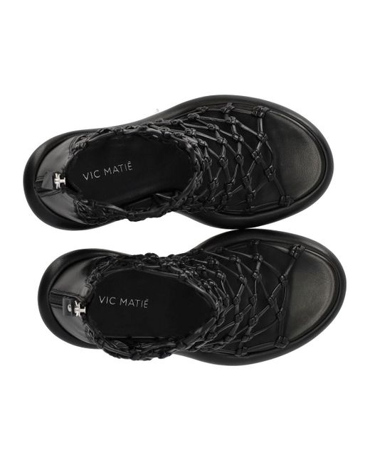 Sandalo con tacco knot vic matié di Vic Matié in Black