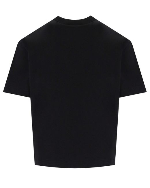 DSquared² Black Boxy Fit Heart T-Shirt