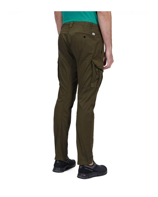 Pantalón cargo stretch sateen lens militar C P Company de hombre de color Green