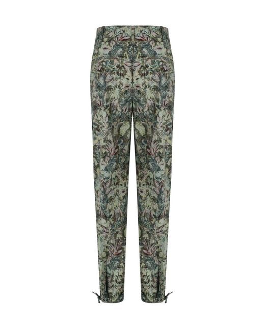 Ganni Green Jadeite Twill Pants